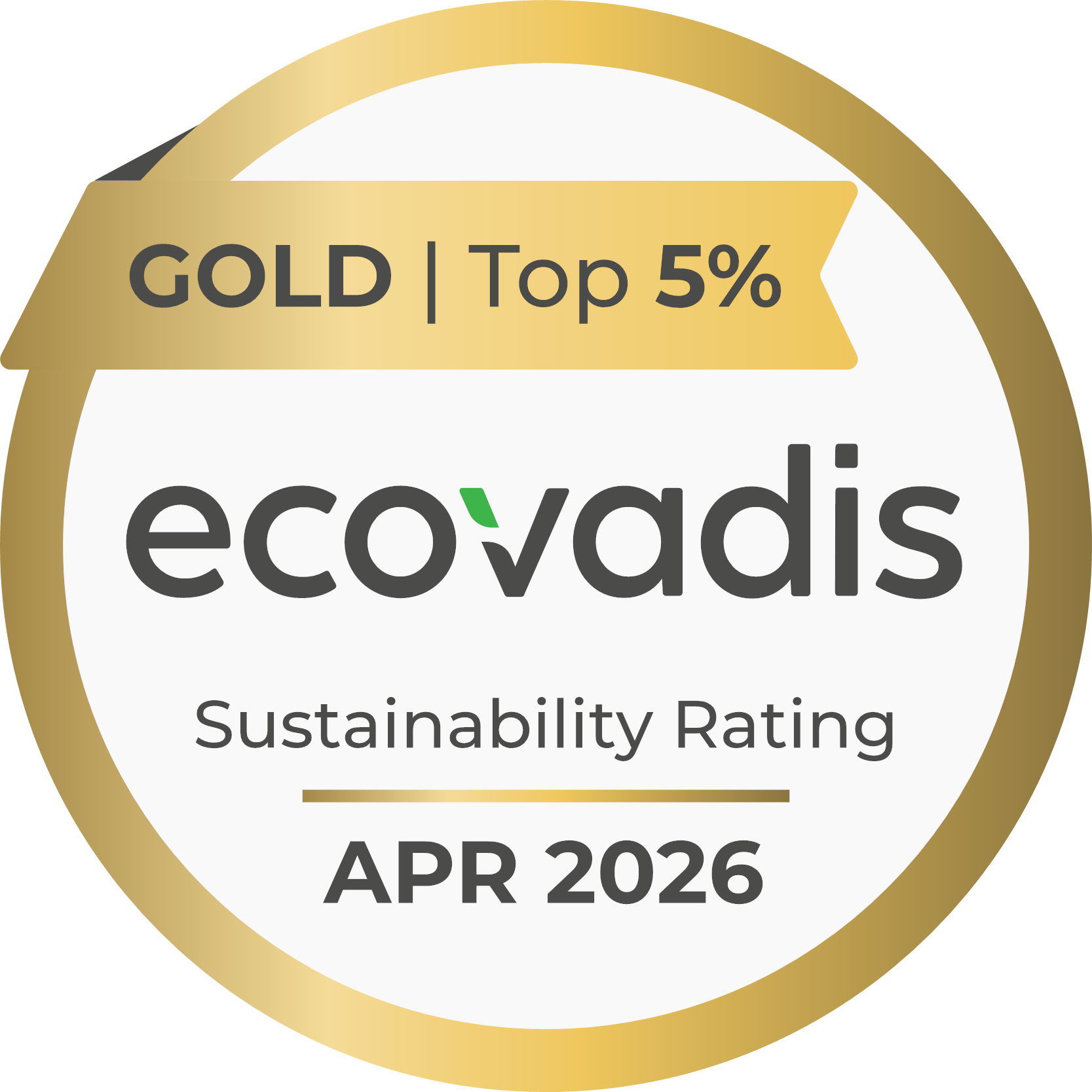 Coreti a reçu la médaille d'or EcoVadis pour ses performances en matière de développement durable