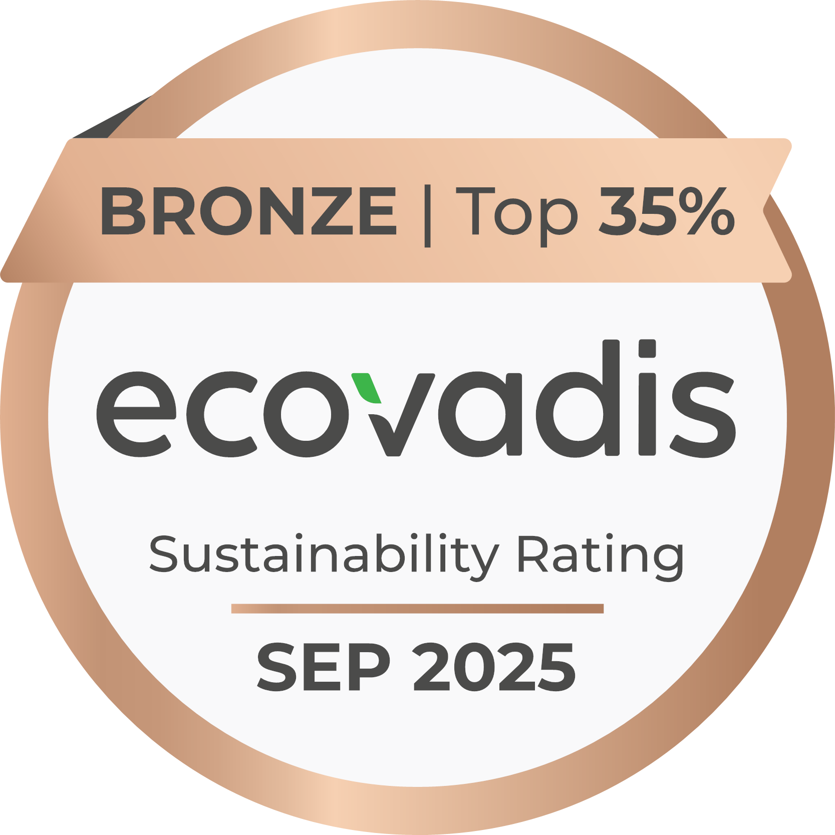 ATB s'est vu décerner la médaille de bronze EcoVadis pour ses performances en matière de développement durable.